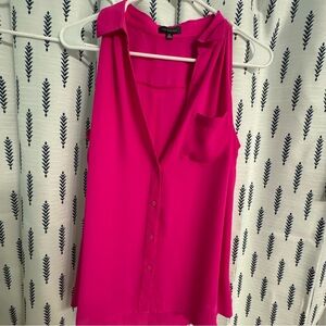 The Limited Bright Pink Sleeveless Blouse